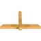 Ekena Millwork Eugene Rough Sawn Timber Gable Bracket, Western Red Cedar, 48"W x 28"H x 4"D x 4"F, 14/12 Pitch GBW048X28X0404EUG00RWR - alternate 5